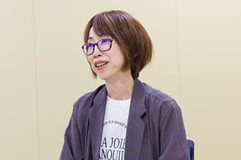 インタビューの写真