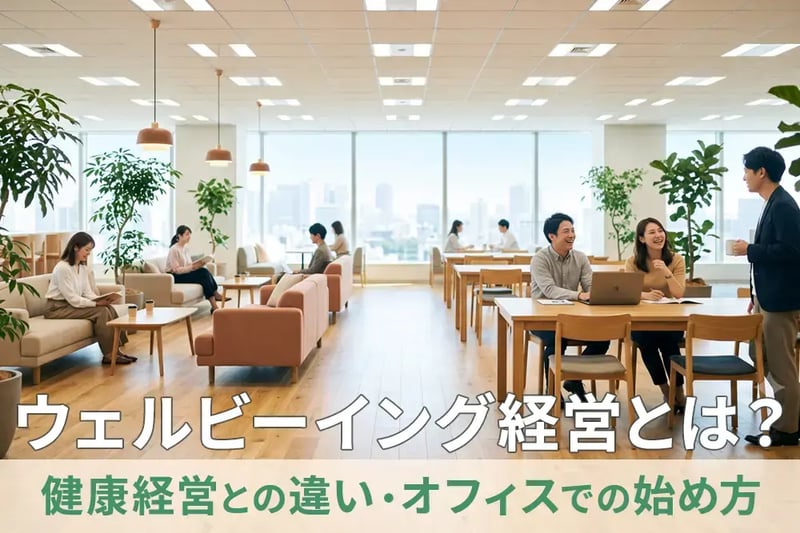 ウェルビーイング経営とは？健康経営との違いやオフィスでの始め方