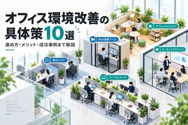 オフィス環境改善の具体策10選！進め方・メリット・成功事例まで解説