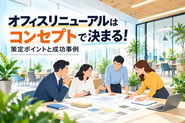 オフィスリニューアルはコンセプトで決まる！策定ポイントと成功事例