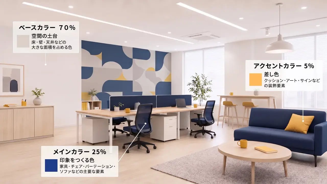 カラーの黄金比率を意識する