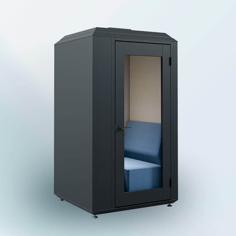 スチール製ハイグレードタイプ 1人用（ブラック）