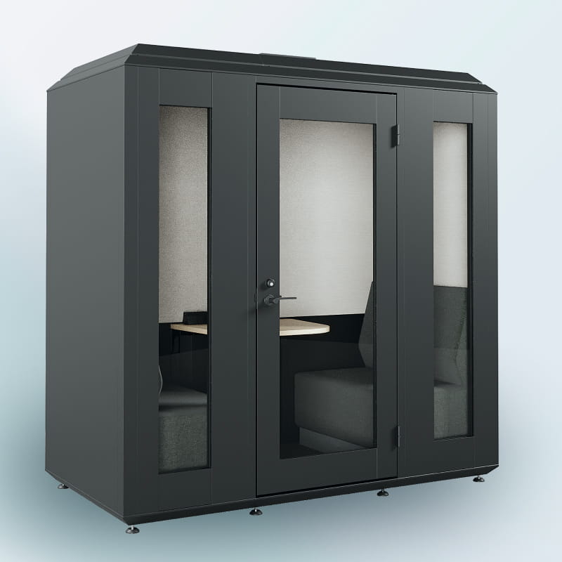 スチール製ハイグレードタイプ 2人用(ブラック)