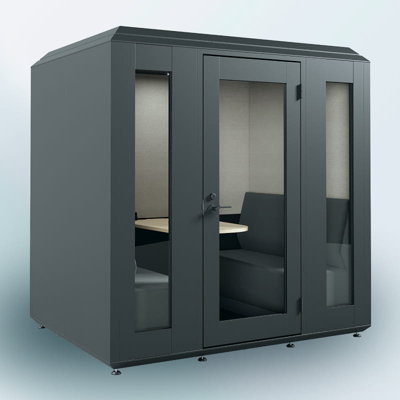 スチール製ハイグレードタイプ 4人用（ブラック）