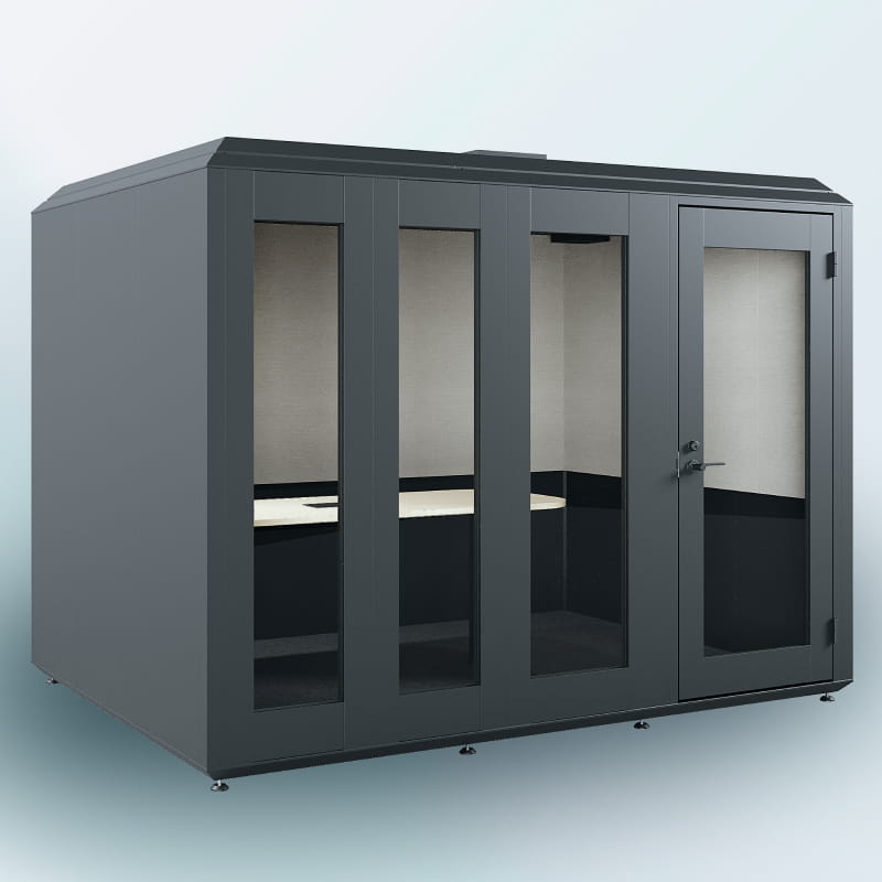 スチール製ハイグレードタイプ 6人用（ブラック）