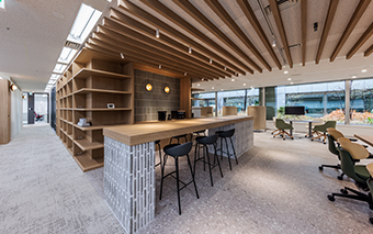 ガイオ・テクノロジー株式会社様 カフェスペース