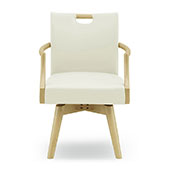 肘付回転ダイニングチェア