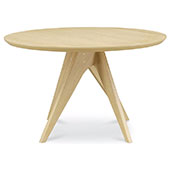 円形ダイニングテーブル 天然木