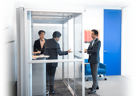 喫煙・分煙ブースは扉がない